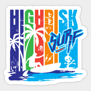 High Risk Surfing Sticker